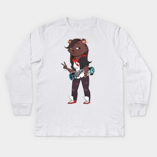 bear girl Kids Long Sleeve T-Shirt